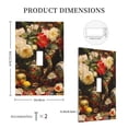 thumbnail image 3 of KLL Elegant Still Life Roses Pattern Electrical Outlet Covers, 3" x 5" 1 Pack Electric Receptacle Plug Covers for Decorator Receptacle Outlet & Switch-Style T, 3 of 6