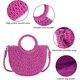 thumbnail image 4 of LHSHID Womens Straw Beach Bag Woven Crossbody Shoulder Bags Top Handle Satchel Handbag Purse for Summer, 4 of 6