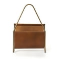 thumbnail image 5 of Butler Specialty Rupert Leather Magazine Basket In Brown, 5 of 6