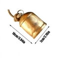 thumbnail image 4 of Cencerros vintage Countryside Harmony Campanas de vaca gigantes de bronce Manualidades Cencerros de vaca de metal Decoraciones navideñas colgantes, 4 of 5