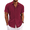 Wine Red, variant on COOFANDY Men's Linen Shirts Short Sleeve Casual Shirt Button Down Shirt for Men Beach Summer Wedding Shirt