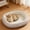 Gray_New#30395, variant on Small Dog & Cat Bed Double-Layer Insulated Washable Plush Oval Cuddler with Bolster Neck Support, Zipper Cover and Non-Slip Waterproof Bottom for All-Season Comfort (Up to 15 lbs)