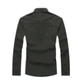 thumbnail image 4 of Trybuy Fashionable Army Green Cotton Casual Shirt for Men, 4 of 4