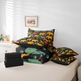 thumbnail image 4 of Erosebridal Wild Elephant Giraffe Bedding Sets King Size, Cartoon Zebra Elk Comforter Sets with Sheets, Reversible 7 Pieces, 4 of 5