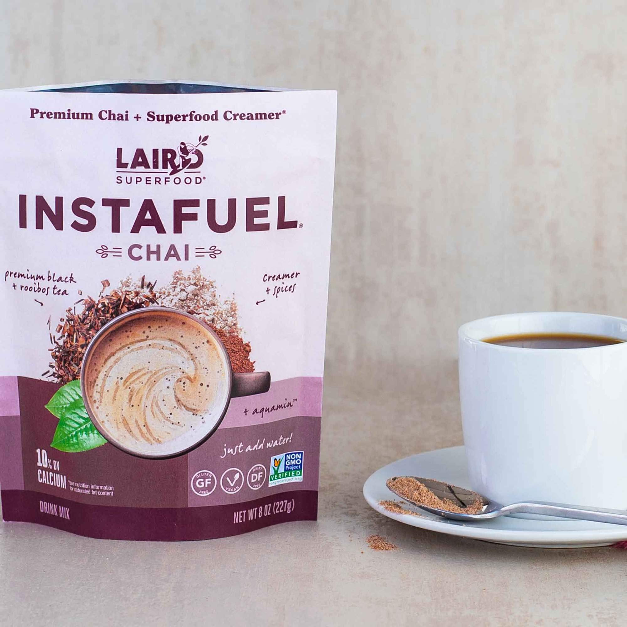 Laird Superfood Instafuel Chai Latte Powder - Delicious Mix of Instant Chai Tea and Our Original Superfood Non-Dairy Creamer, 8oz Bag - image 3 of 5