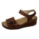 thumbnail image 2 of WILLBEST Sandalias Elegantes Para Mujer Para Uso Diario Informal, Diseño De Punta Abierta Con Detalles Recortados, Tacón De Cuña Y Cierre De Velcro Para Atuendos De Verano., 2 of 7