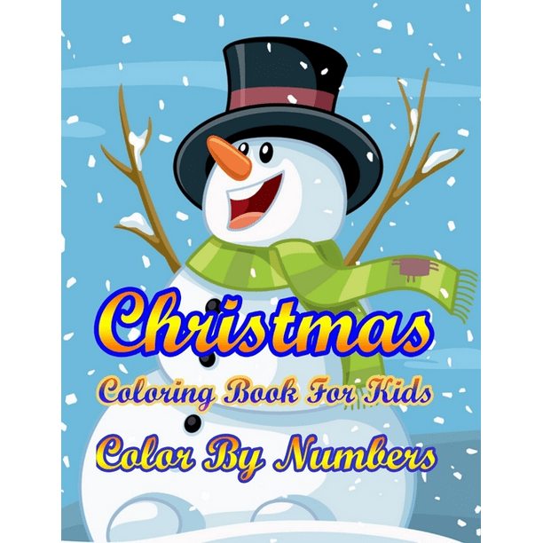 Christmas Coloring Book For Kids Color By Numbers : 50 Color By Numbers Christmas Coloring Pages for Kids (Paperback)