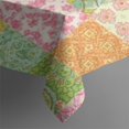 thumbnail image 4 of Pioneer Flower Floral Print Pattern Rectangle Tablecloth 60"x102", Waterproof Polyester Table Cloth, Wipeable Spillproof for Dining Camping Indoor Outdoor, 4 of 6