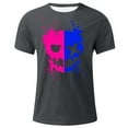 thumbnail image 4 of Nebwoak Mens Graphic T Shirts- Short Sleeve Summer Fashion Casual Funny Shirts Gray Size 5XL, 4 of 4