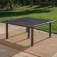 thumbnail image 3 of GDF Studio Larue Outdoor Wicker Square Dining Table Multibrown, 300lb, 3 of 9