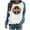 Blue#6, variant on Tnhcen Women's Halloween Oversized Crewneck Sweatshirt - Plus Size Long Sleeve Spooky Print Fall Essentials Casual Home/Outdoor S-3XL