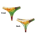 thumbnail image 3 of Fotbe Cool Dinosaur Playing Guitar Tanga Sin Costuras para Mujer con Estampado – Panties Invisibles, Transpirables y Cómodos para Uso Diario-4X-Large, 3 of 6