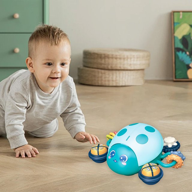 Jouets pour Enfants Jouet Interactif Insecte Rampant pour Tout-Petits Jouet Multifonctionnel Musique Lumière Apprentissage Encourage le Développement Sensoriel pour Enfants de 0 à 3 Ans