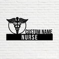thumbnail image 4 of Handmadetneonsign Nurse Metal Nameplate, Nurse Desk Nameplate, Nurse Desk Name Plate Decor, 4 of 5
