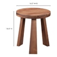 thumbnail image 4 of Moe's Home Collection Lund Wood Stool Walnut Color, 4 of 5