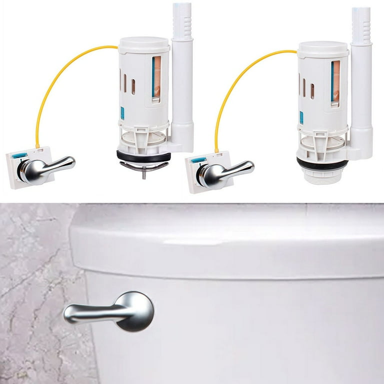 Wuweikeji Toilet Tank Parts White,1 piece Universal Toilet Flush