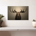 thumbnail image 2 of Elephant Stock Moose Portrait Wall Art - Horizontal Canvas Wall Art - Living Room Wall Decor - Animal Canvas - Brown And Beige Decor - 12" x 8", 2 of 8
