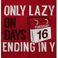thumbnail image 2 of Only Lazy on Days that End in Y Funny Hoodie Sweatshirt Women Men Brisco Brands 5X, 2 of 6