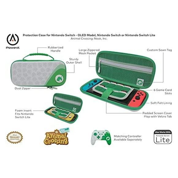 Funda de protección PowerA para Nintendo Switch Animal Crossing Nook Inc.