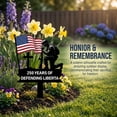 thumbnail image 5 of 250 Years of Defending Liberty Metal Garden Stake,Patriotic Yard Sign, Memorial Day Veterans Day Outdoor Garden Decor for Lawn, Patio, Cemetery,11.8"x8.67", 5 of 7