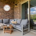 thumbnail image 2 of Vigorwise 12inch Outdoor Clocks Plastic Waterproof Wall Clock with Temperature & Humidity, 2 of 5
