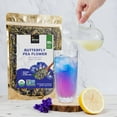 thumbnail image 6 of Incas 100% Usda Organic Butterfly Pea Flower 4.41 Oz (375+ Cups) Direct From Source Thailand Non Gmo Verified Dried Caffeine Free Gluten Free Vegan Rich In Antioxidants Free Ebook, 6 of 7