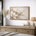 thumbnail image 2 of Framed Canvas Print Flower Wall Art Modern Decorative for Living Room Bedroom - 24"x36" NATURAL, 2 of 8