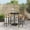 Black, variant on vidaXL Patio Bar Set Bar Stool Bistro Table Poly Rattan and Solid Wood Acacia