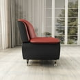 thumbnail image 5 of Uspridefurniture Eveland 47.3" Faux Leather Club Chair-Red/Black, 5 of 5