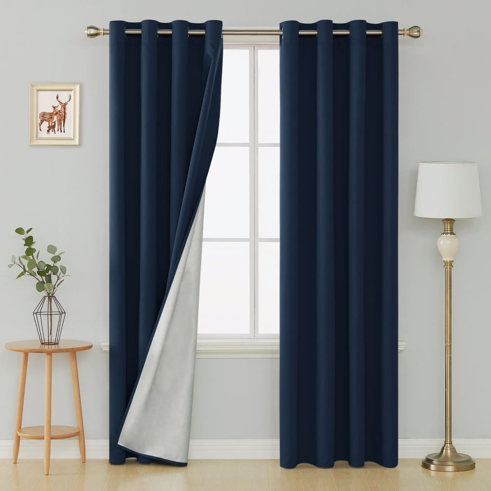 Deconovo Thermal Insulated Blackout Curtains Grommet Room Darkening