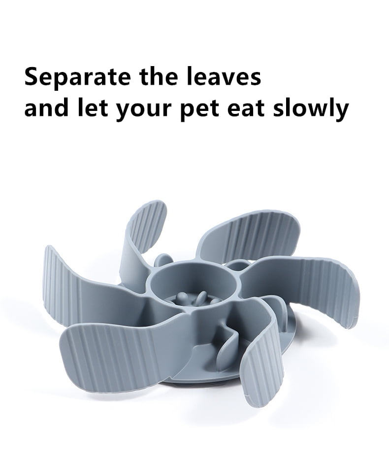 Pet divider Slow food anti-choking Silicone divider anti-choking Slow food bowl Dogs learn food bowl anti-choking
