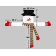 thumbnail image 3 of Adorno para árbol de Navidad con forma de muñeco de nieve - Adorno para fiesta de invierno en el país de las maravillas de Navidad, 3 of 5