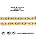 thumbnail image 2 of Niche Gold 530 X-Ring Chain 98 Links With Master Link Motorcycle 519-CDC2595H, 2 of 5