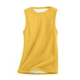 thumbnail image 2 of Fanxing Womens Fleece Lined Tank Tops Sleeveless Sherpa Pullover Crewneck Sweatshirt Fall Winter Lounge Vests Homewear Yellow 2XL, 2 of 9