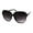 Black Smoke, variant on Womens 90s Side Visor Butterfly Plastic Sunglasses Clear Solid Black