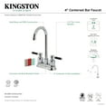 thumbnail image 4 of Kingston Brass FB8491DKL Kaiser Double-Handle 4" Centerset High-Arc Bar Faucet, Polished Chrome, 4 of 4
