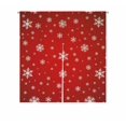 thumbnail image 1 of YUSDECOR Snowflake Pattern Door Curtain Window Cover Home Decor Hanging Curtain Size 85x90 CM, 1 of 1