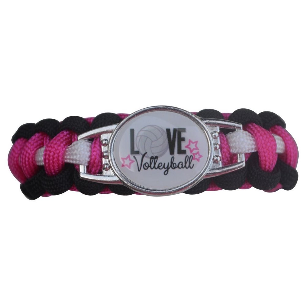 Sportybella Girls Volleyball Paracord Bracelet