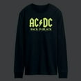 thumbnail image 2 of ACDC - Glow In The Dark - Back In Black - Men's Long Sleeve T-Shirt, 2 of 5