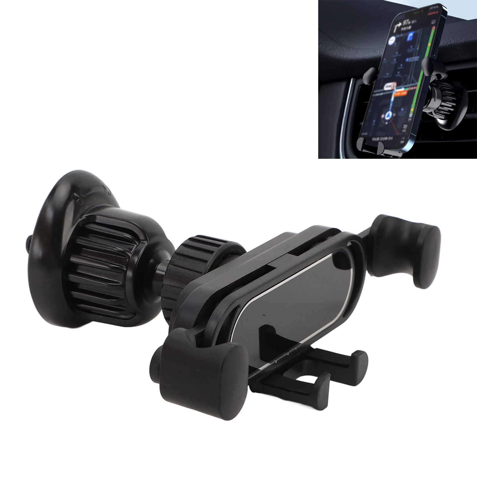 Car Vent Phone Holder Mount,  Car Phone Mount Automatic Locking Black One Hand  Stable  for Most Phones