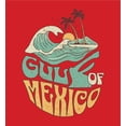 thumbnail image 4 of Gulf of Mexico Wave Text Youth Red Crew Neck Short Sleeve Tee-XS, 4 of 4