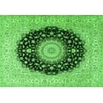 thumbnail image 1 of Ahgly Company Indoor Rectangle Medallion Green Traditional Area Rugs, 2' x 5', 1 of 1