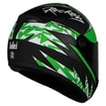 thumbnail image 3 of SB-39 Rox Rockers Glossy Black & Green L Size Full Face +Smoke Visor 600 mm, 3 of 5