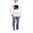 thumbnail image 4 of CafePress - Glitter Pumpkin - Women's Long Sleeve Relaxed Fit Cotton Light Pajama Set, 4 of 7