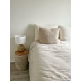 thumbnail image 6 of Cozy Cotton Beige Boucle Euro Pillow 26x26 26x26 / Down Alternative / Beige, 6 of 7