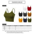 thumbnail image 2 of FashionMille Women Workout Yoga Spaghetti Strap Tank Camisole Crop Tank Top, 2 of 5