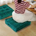 thumbnail image 2 of WOWMAX 4PCS Floor Cushion, Square Floor Pillow, Thick Meditation Cushion, Floor Pillows Seating for Adults, Velvet Floor Seat Pillows, Large Floor Cushion, Cyan, 2 of 7