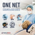 thumbnail image 5 of Medical Nation 21" Disposable Bouffant Caps Hair Nets - 100-Pack - White, Disposable for Lab, Food, 5 of 9