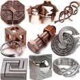 thumbnail image 1 of Rompecabezas de metal Wettarn, 9 unidades, para adultos, juegos acertijos, 1 of 6