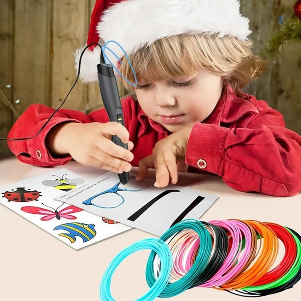 3D Pen Filament Refills, 20 Vibrant Non-Repeating Colors, 1.75mm PLA Filament, 3 Meters (9.8 Ft) Per Color, Eco-Friendly & Odorless 3D Drawing Material for Kids & Artists, 60m Total, 5PCS